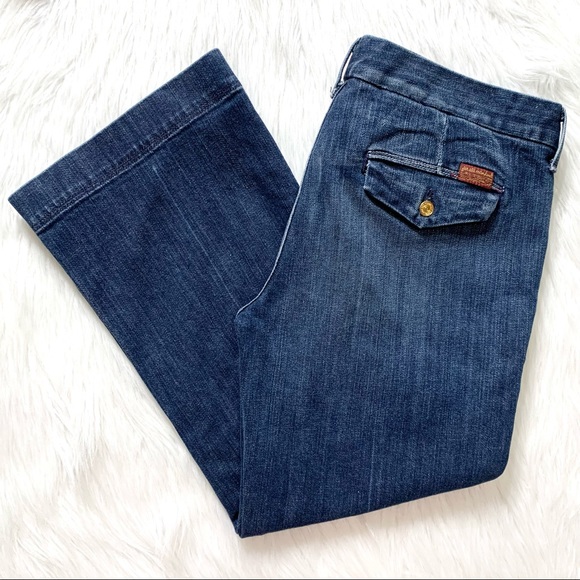 7 For All Mankind Denim - 7 For All Mankind Cropped Trouser Jeans